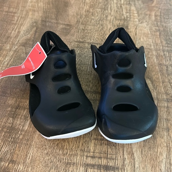 Nike Sunray Protect 3 TD Black White Toddler Water Sandals Little Kid 6C - Picture 1 of 3